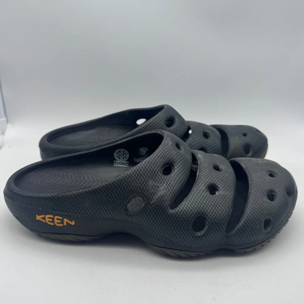 Mens KEEN Black Clogs Slides Sandals Shoes Comfort Casual‎ Size US 10